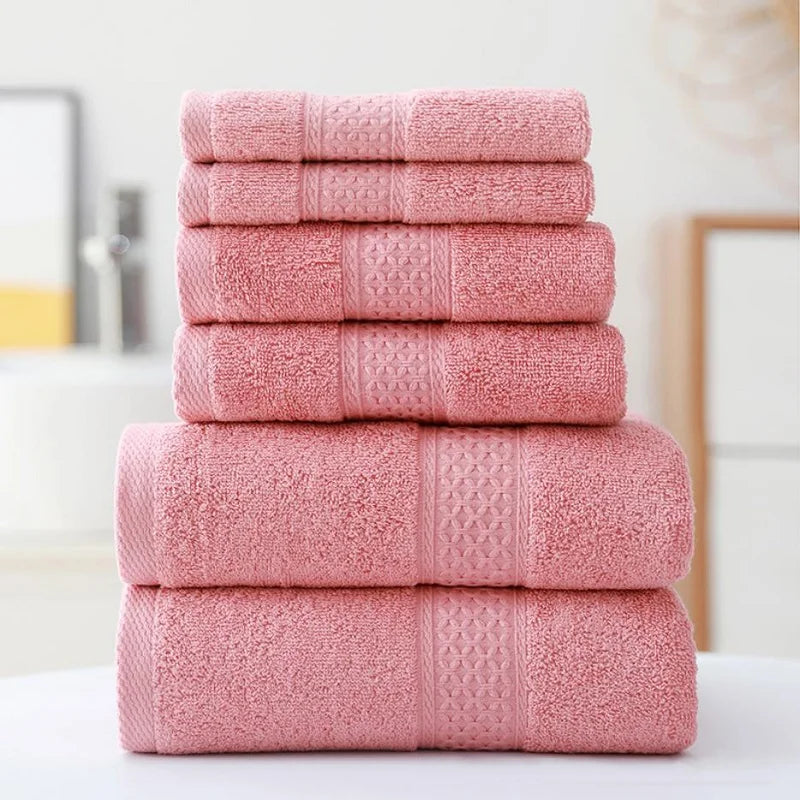 3pcs Luxurious Cotton Towel Set Ultra Soft Highly Absorbent Includes 1 Bath Towels 1 Hand Towels 1 Washcloths For Home Bathroom