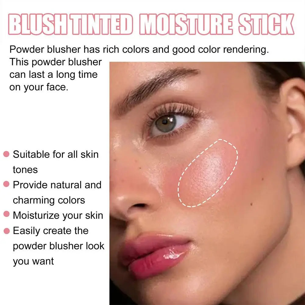Tinted Mositure Blush Stick Face Pink Cream Cheek Blusher Cosmetics 3 in 1 Makeup Tubes used on lips eyes cheeks