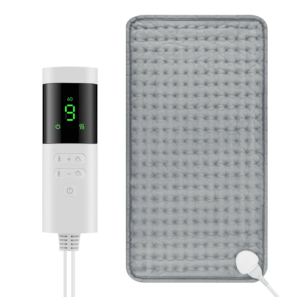 Electric Heating Blanket Thermal Pads Warmer 9 Levels Heated Mat Soft&Safe Winter Body Back Leg Warmer Pads Home Use 60*30cm