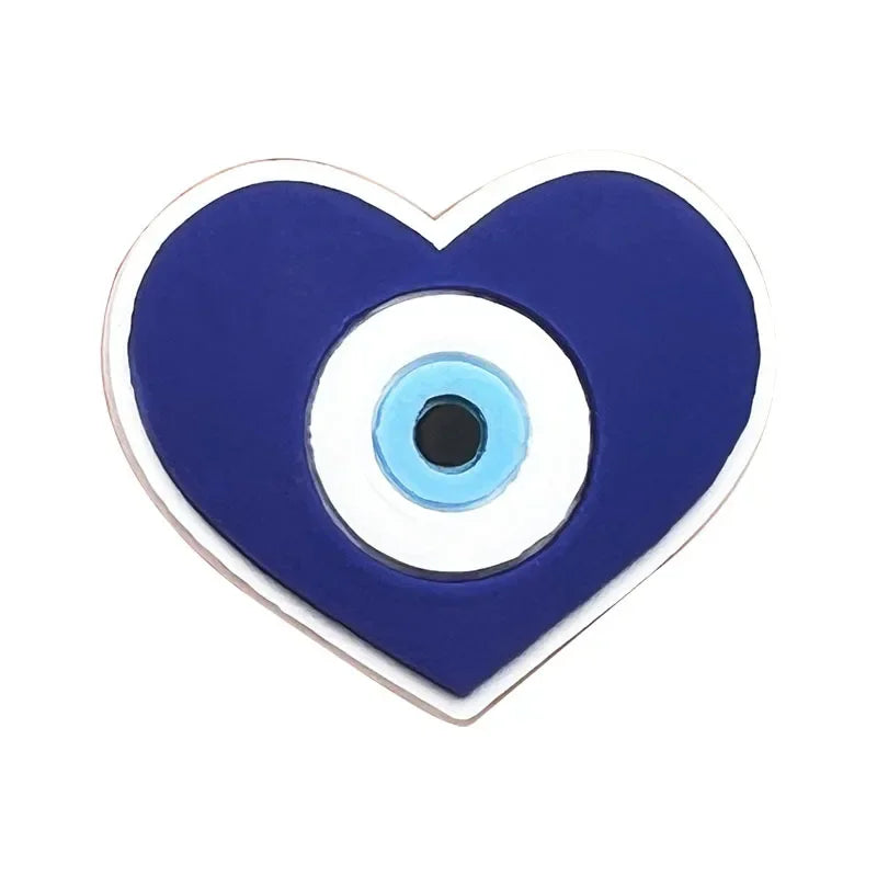 Shoe Charms for Crocs Accessories Blue Protection Eyes Shoes Charm Croc Decorations Pins Men Women Clogs Clips Badges CHARM LUXURY
