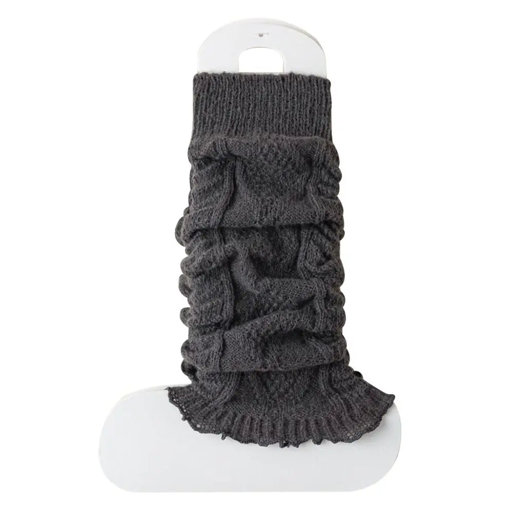 New Knitting Leg Warmers Cute Sweet Warm Foot Cover Boot Warmers Autumn Winter