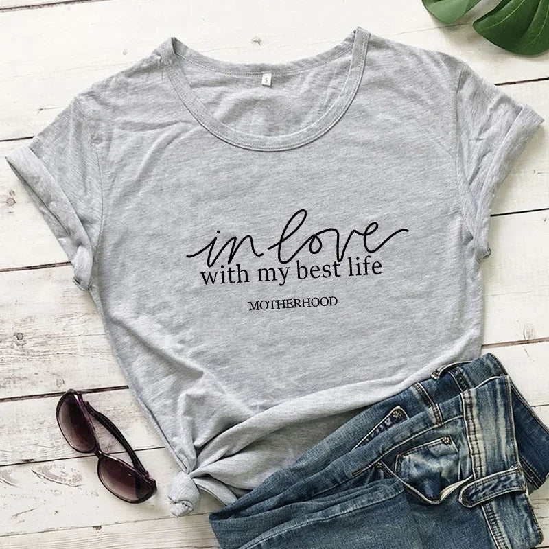 In Love With My Best Life Shirts - Inspirational Shirts | Merch Gone Viral