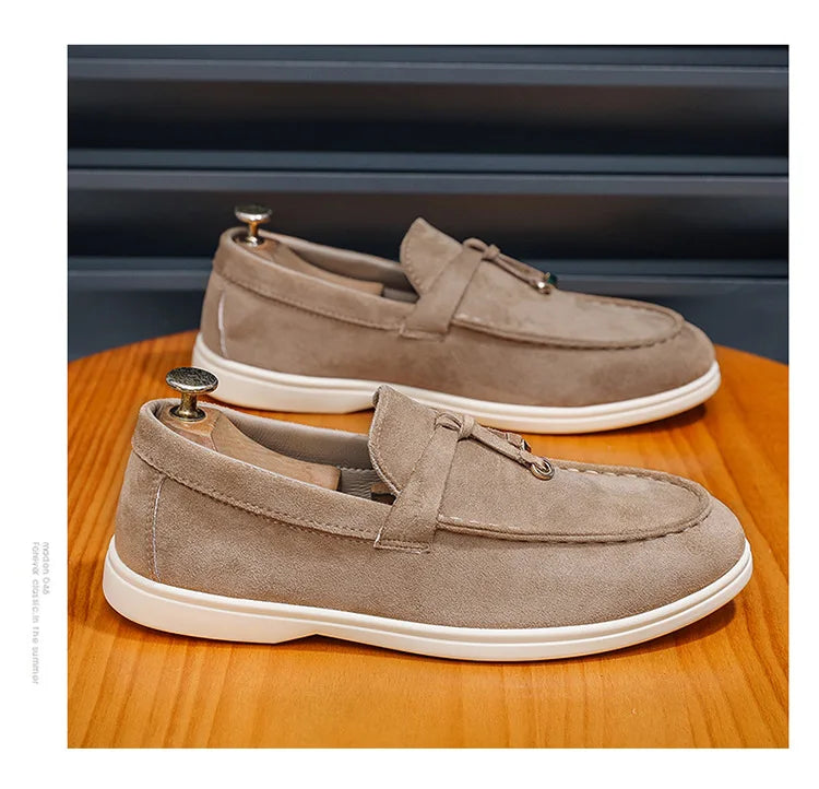 2025 Classics Men's Slip on Loafers Lightweight Breathable Flats Non Slip Comfort Daily Casual Soft Sole Outdoor Walking Shoes