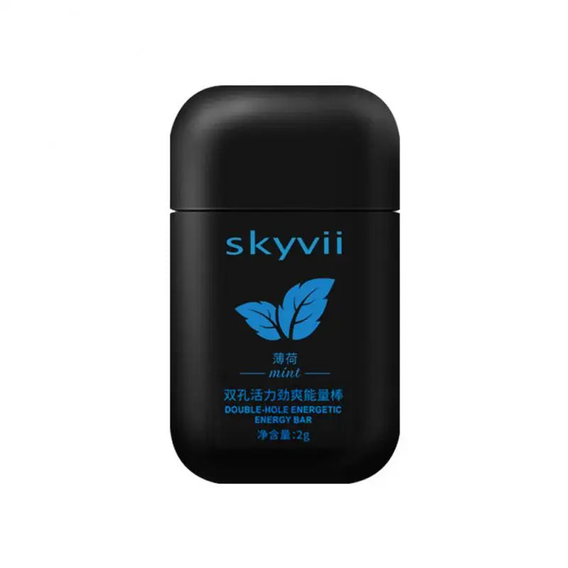 Natural Energy & Focus Nasal Inhaler – Double Hole Aromatherapy Stick for Instant Refreshing Boost, Mood & Productivity Enhancer for Men & Women