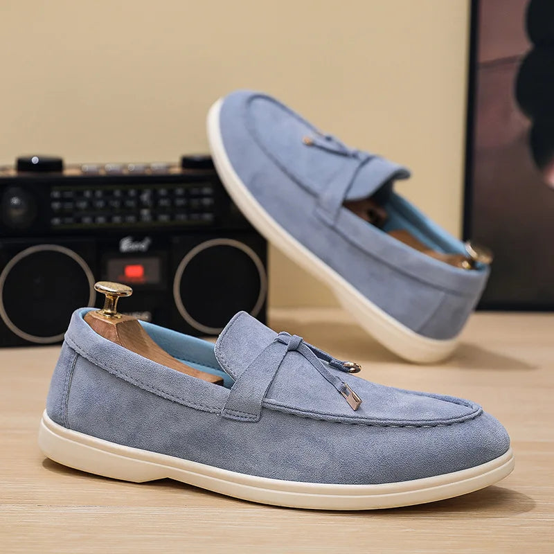 2025 Classics Men's Slip on Loafers Lightweight Breathable Flats Non Slip Comfort Daily Casual Soft Sole Outdoor Walking Shoes