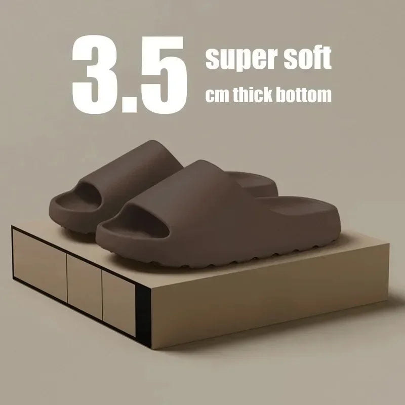 Coconut Slippers Cloud Thick-Soled Sandals Soft Bottom Beach Men Women EVA Slides COCONUT LUXURY