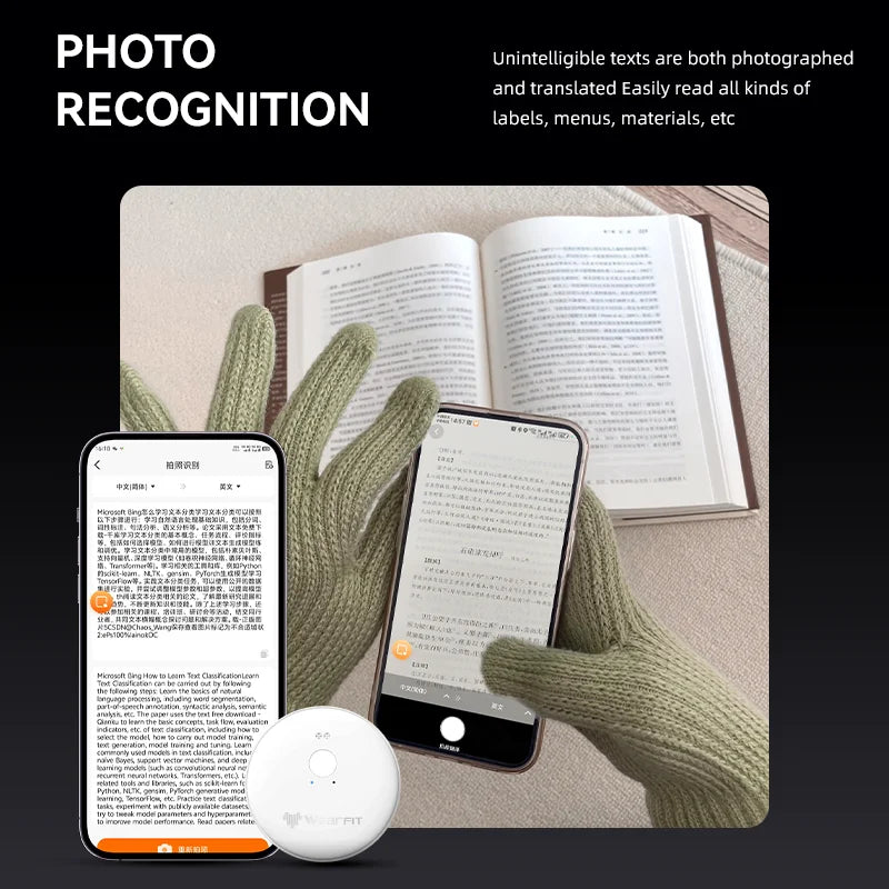 AI Smart Translator Device Voice Language Instant Translation Photo Recognition Translationrt Multifunctional Translator For IOS