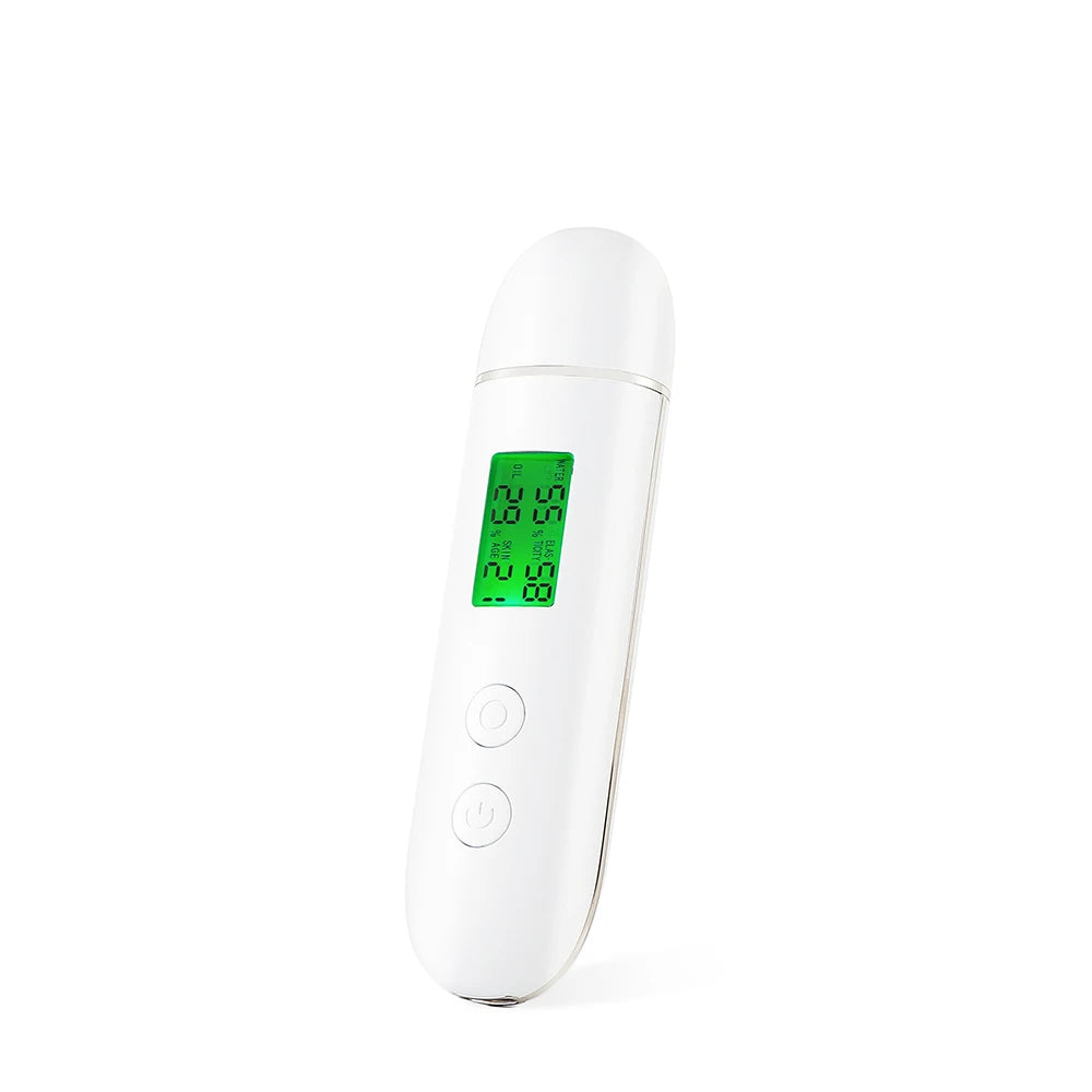 Skin Tester Face Skin Moisture&Oil Content Skin Analyzer Skin Water Cheek Elastic Skin Age Test Meter Fluorescent Agent Detector