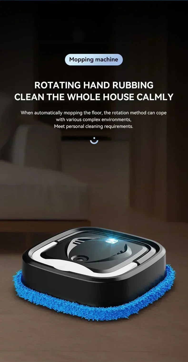 Smart Robot Vacuum with Auto Mopping - Wireless Strong Suction Humidification Spray