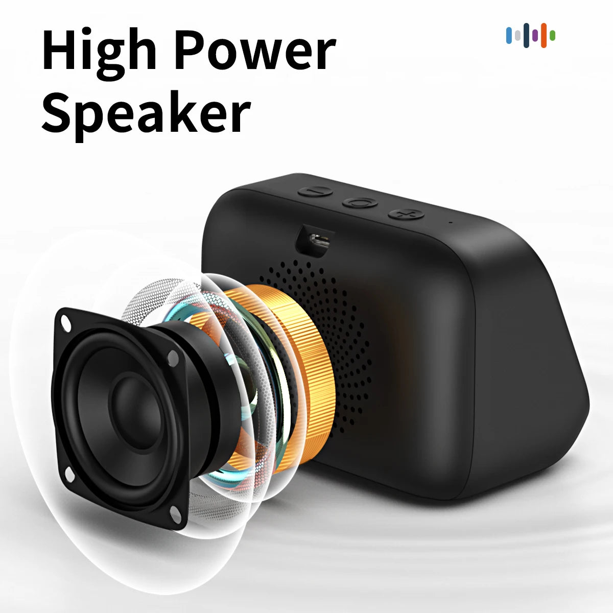 AI Smart Bluetooth 5.4 Touchscreen Speaker & Voice Assistant – Digital Album Alarm & HD Audio