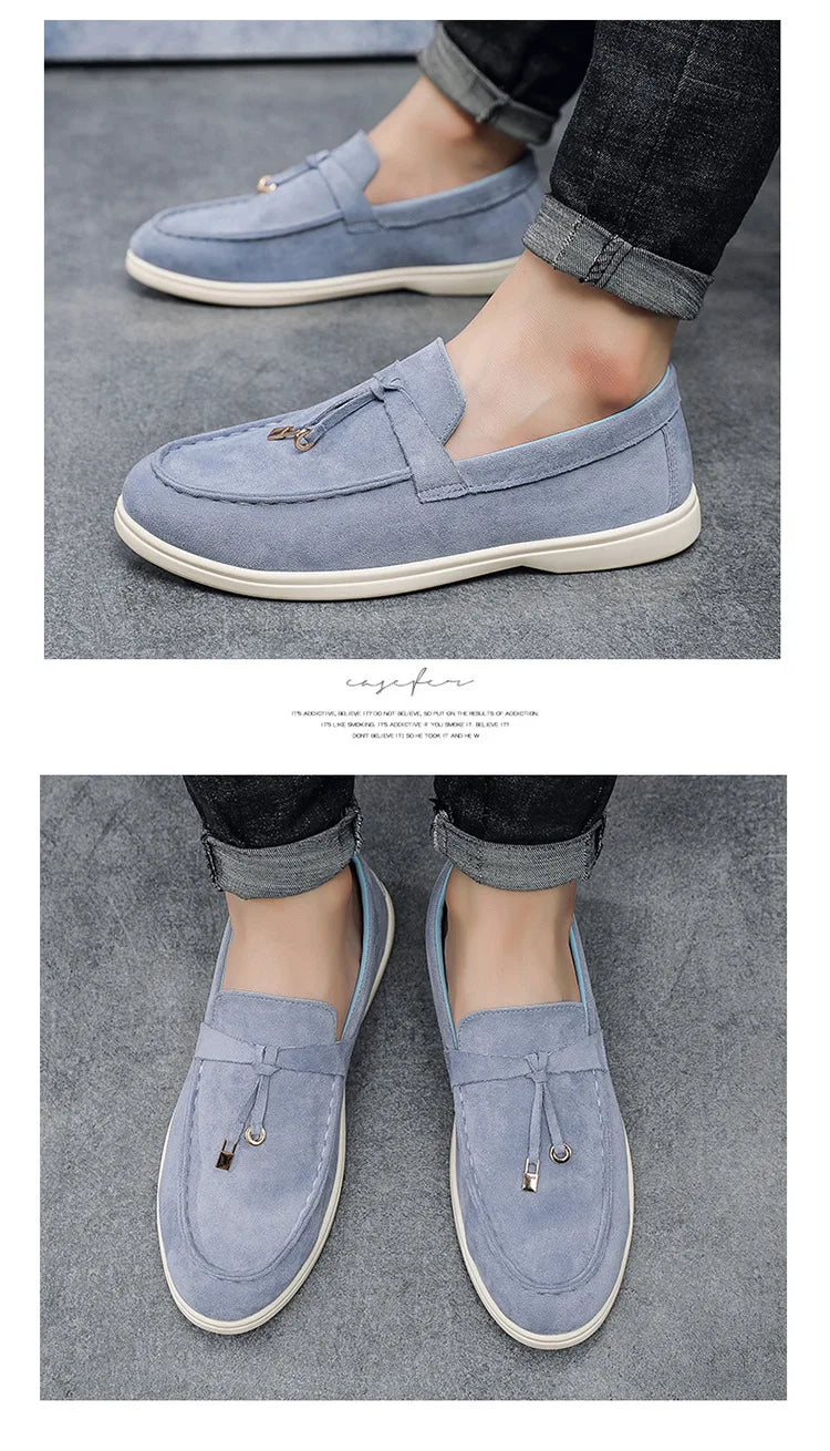 2025 Classics Men's Slip on Loafers Lightweight Breathable Flats Non Slip Comfort Daily Casual Soft Sole Outdoor Walking Shoes