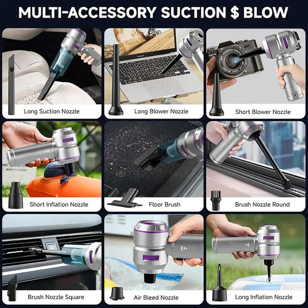 Car vacuum cleaner Wireless Portable Multipurpose Powerful HandHeld Cleaner For Home and Car Cleaning Machine