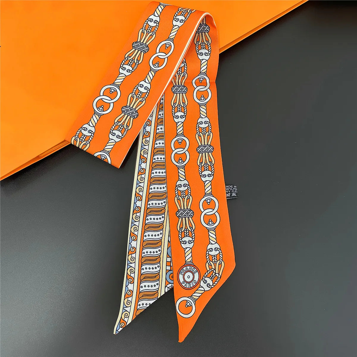 NEW 2026 Long Scarf for Women Narrow Ribbon Headband Female Neckerchief Handle Bag Band Bandana Hair Tie Accessories