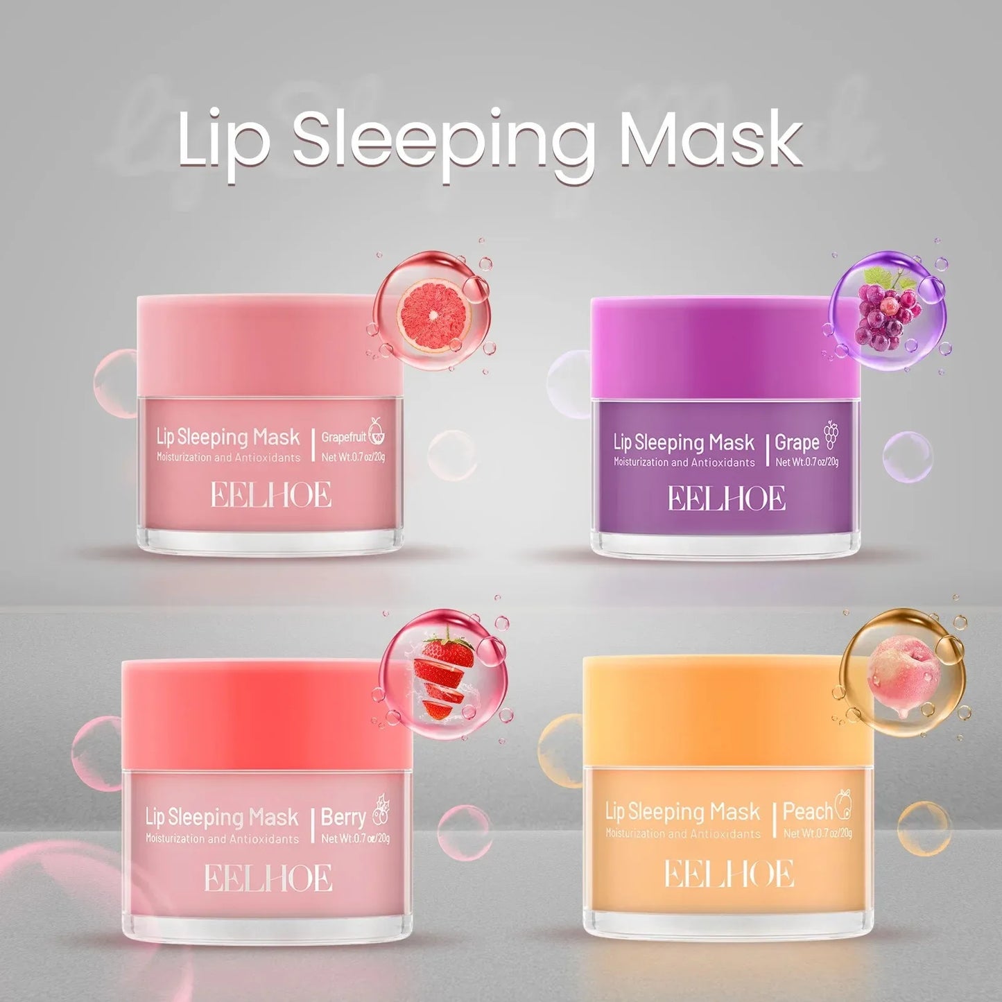 Moisturizing Sleeping Lip Mask Night Lips Care Multiple Colors Cute Makeup Maintenance Lip Anti-Cracking Lip Oil Care Cosmetics
