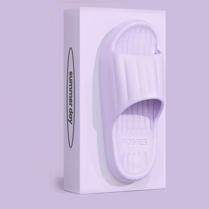 New Home Cloud Slippers Women Men Sandals Soft EVA Slides Beach Flip Flops Couples Bathroom Non-Slip CLOUD COMFORT