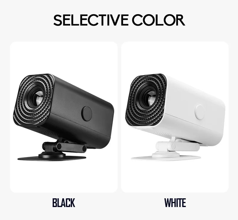 Mini Home Theater Projector - 180° Flexible 1080P USB Smartphone Screen Sharing