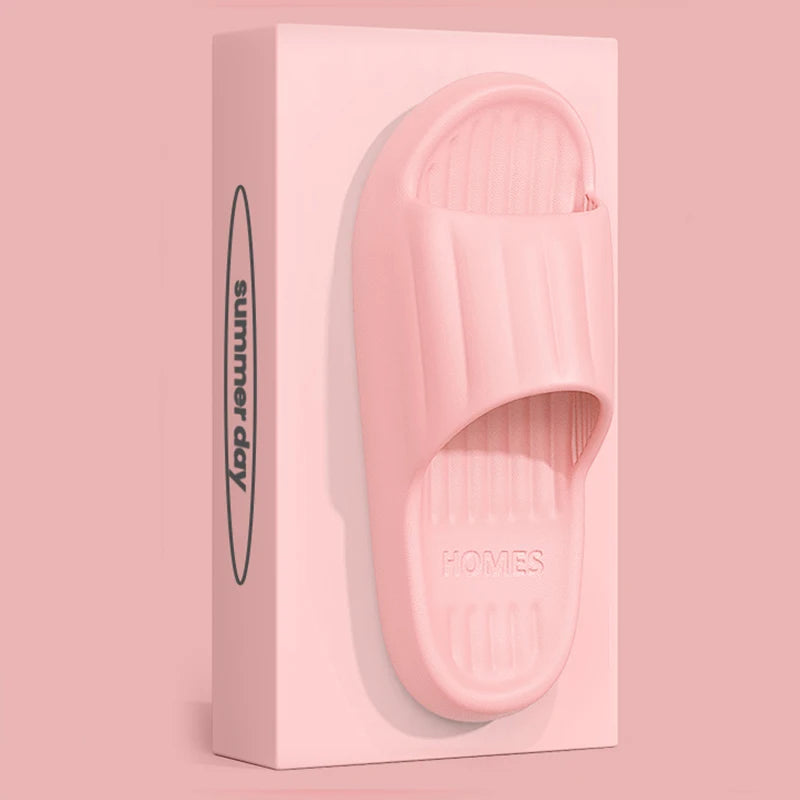 New Home Cloud Slippers Women Men Sandals Soft EVA Slides Beach Flip Flops Couples Bathroom Non-Slip CLOUD COMFORT