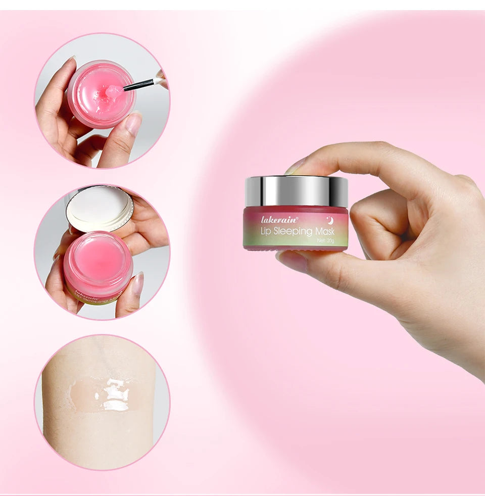 Lip Sleeping Mask Peach Moisturizing And Collagen Enhancing Restores Hydrates And Volumizes Dry And Chapped Lips Care Products