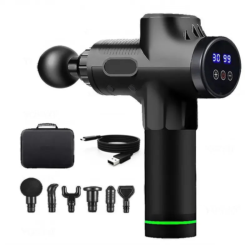 Portable Fascia Gun Vibration Massage Gun - Deep Muscle Relaxation Fitness Recovery Device