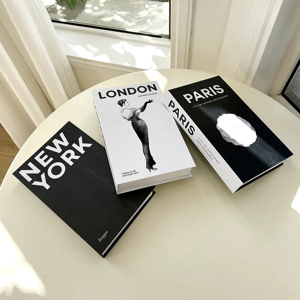 Modern Simulation Books Decorations - Luxury Coffee Table Ornaments for Living Room Study