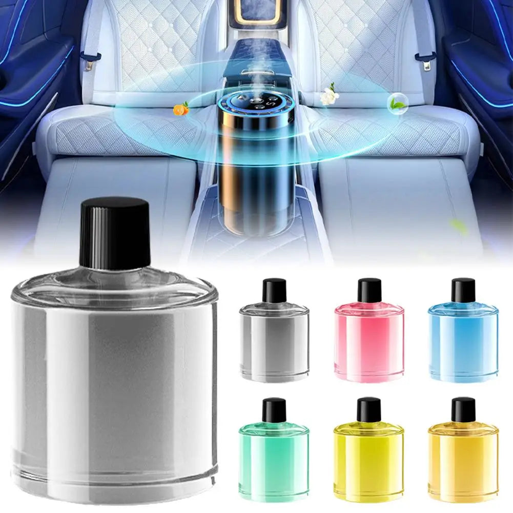 Smart Car Air Freshener - Adjustable Automatic Scent Diffuser with Starry Sky Ambient Light