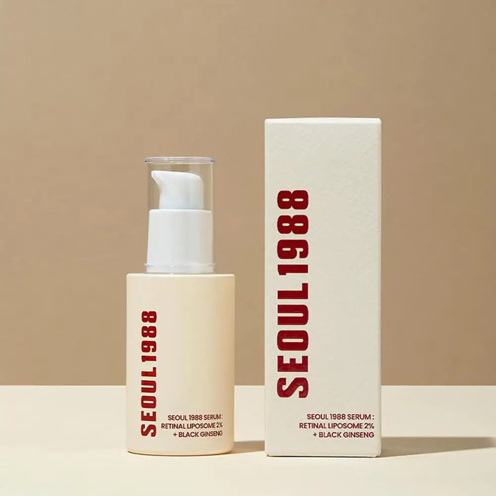 Korean Skincare Ginseng Facial Essence 1988 Black Gingeng Extract Glow Face Serum Improve Skin Elasticity Brighten Dull Dry Skin