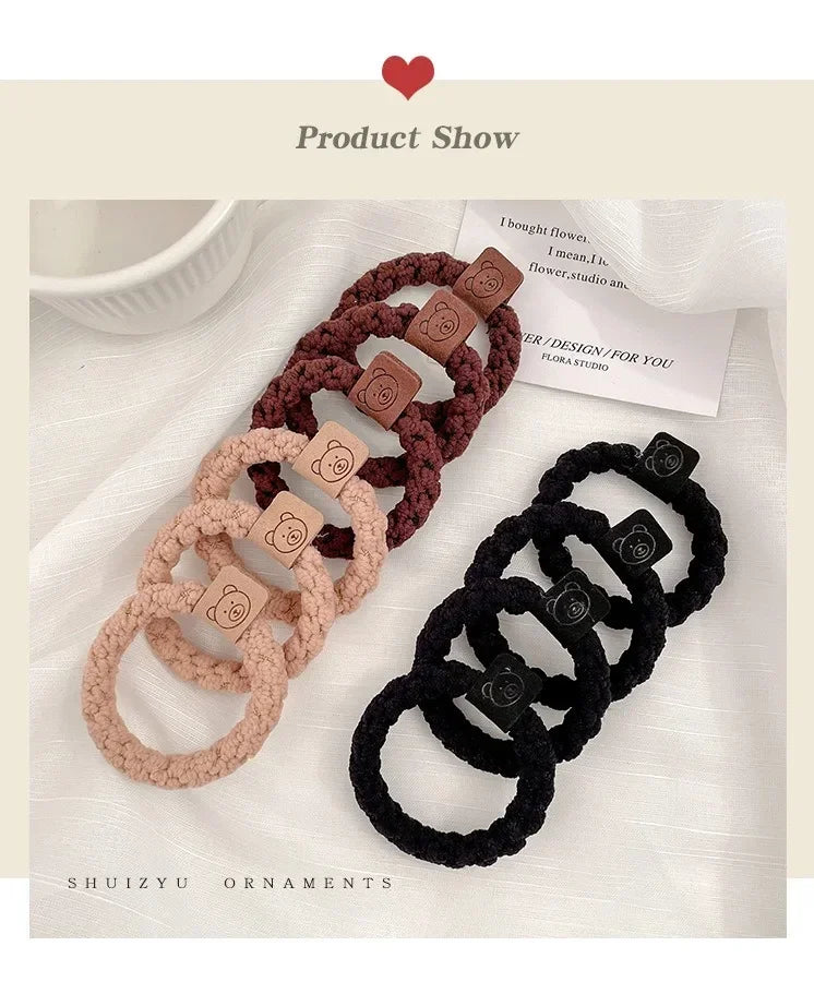Elastic Hair Bands, High Stretch Durable Hair Ties, Trendy Rubber Bands, Fashionable Hair Accessories, Stylish Ponytail Holders