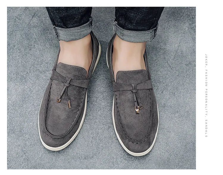 2025 Classics Men's Slip on Loafers Lightweight Breathable Flats Non Slip Comfort Daily Casual Soft Sole Outdoor Walking Shoes