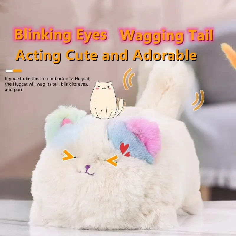 Interactive Huggy Cat Dog - Realistic Electric Plush Pet with Voice & Movement