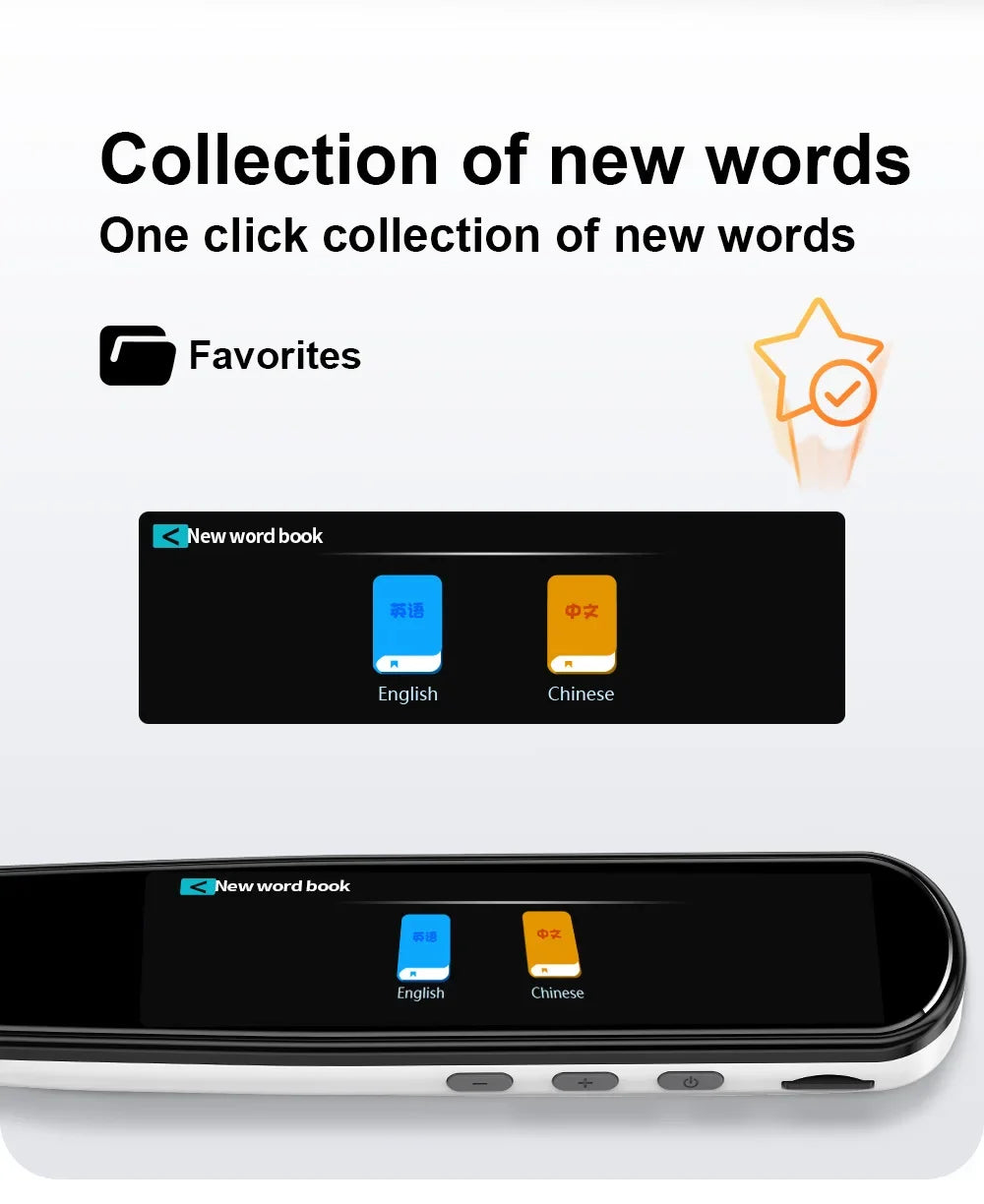 2026 Smart AI Scan Pen – 134 Languages, Voice & Photo Translator, 3.38” Touchscreen, Offline Record & Instant Translation