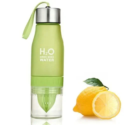 Fruit Infuser Water Bottle - Leak Proof Travel Sports Bottle with H2O Lemon Infusion