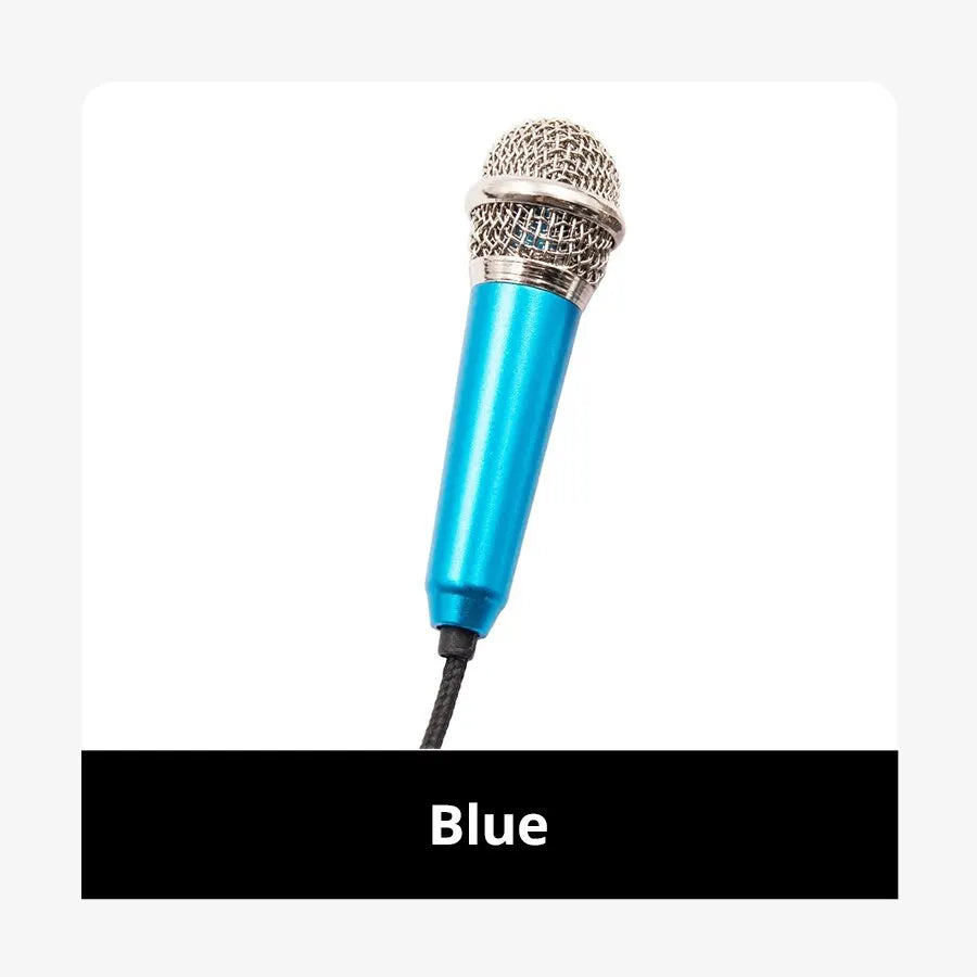 Portable Mini Microphone 3.5mm Stereo Studio Mic KTV Karaoke For Smart Phone Laptop PC Desktop Handheld Audio Microphone