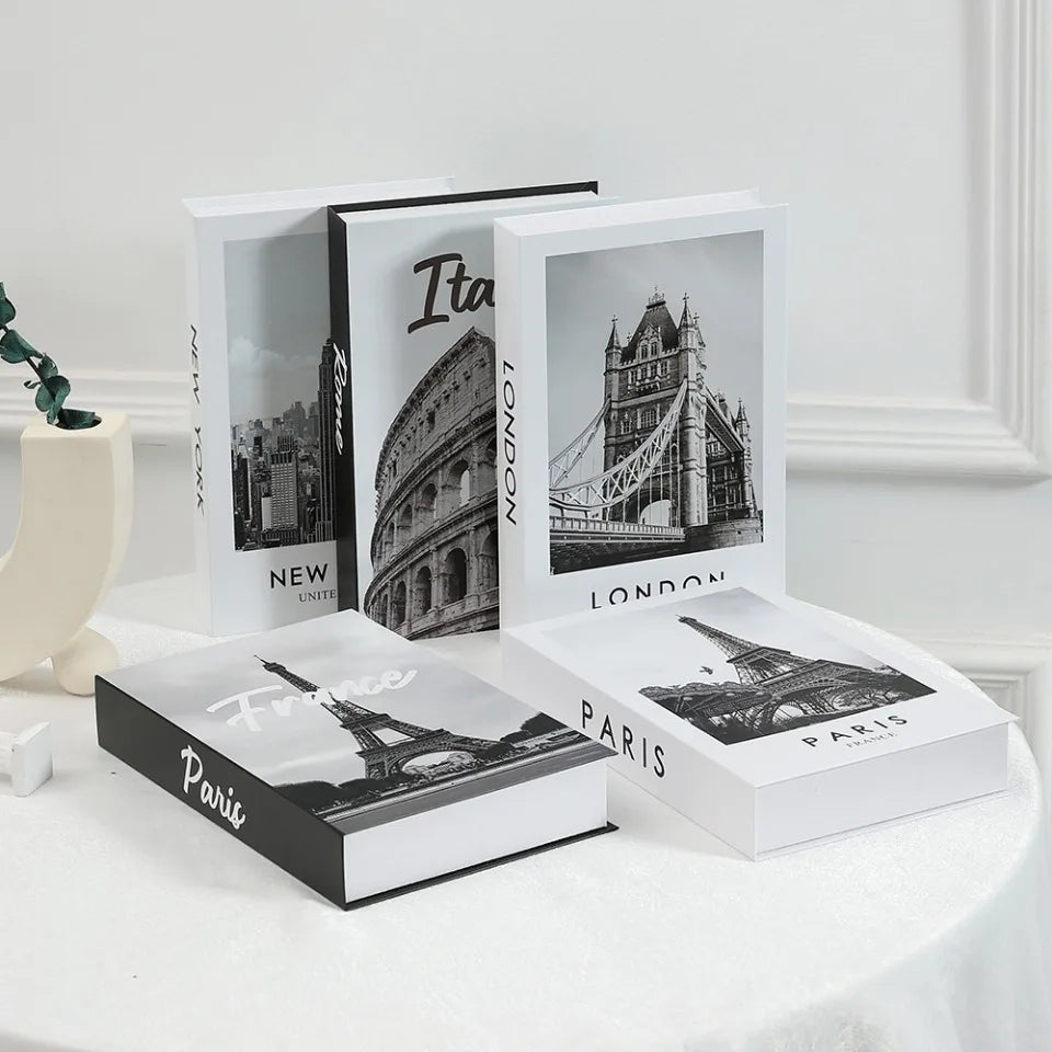 Modern Simulation Books Decorations - Luxury Coffee Table Ornaments for Living Room Study
