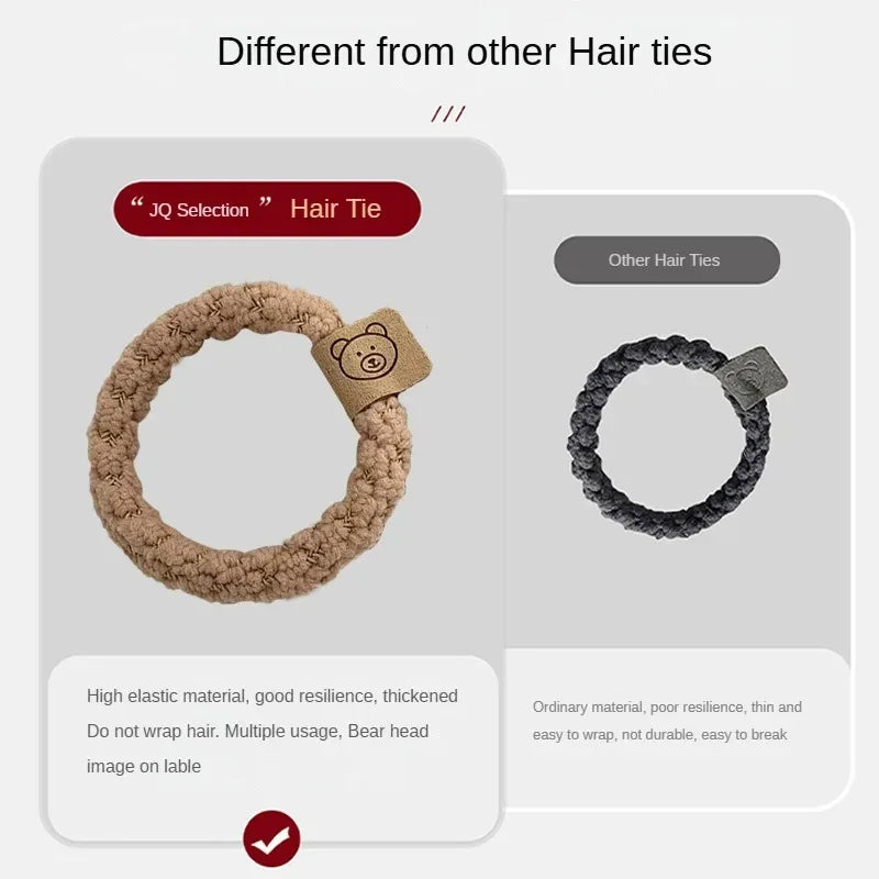 Elastic Hair Bands, High Stretch Durable Hair Ties, Trendy Rubber Bands, Fashionable Hair Accessories, Stylish Ponytail Holders
