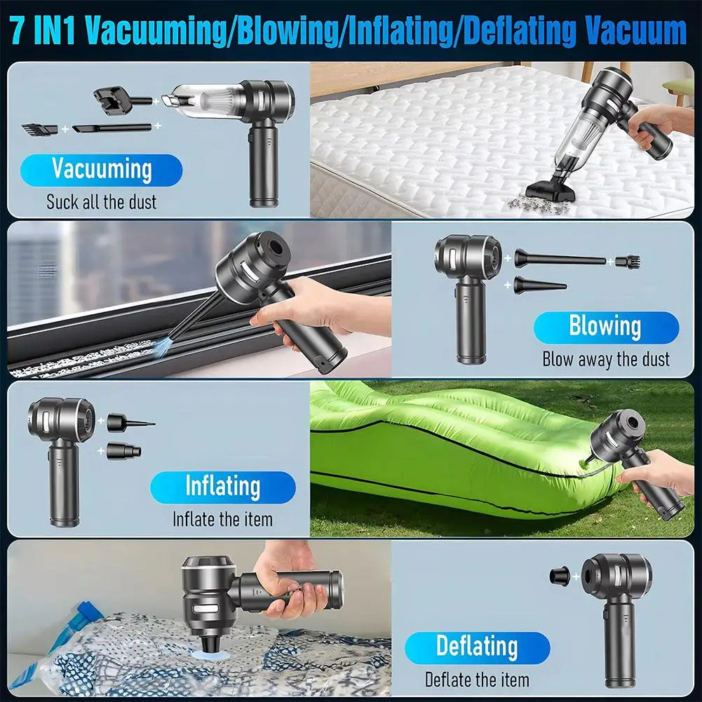 Car vacuum cleaner Wireless Portable Multipurpose Powerful HandHeld Cleaner For Home and Car Cleaning Machine
