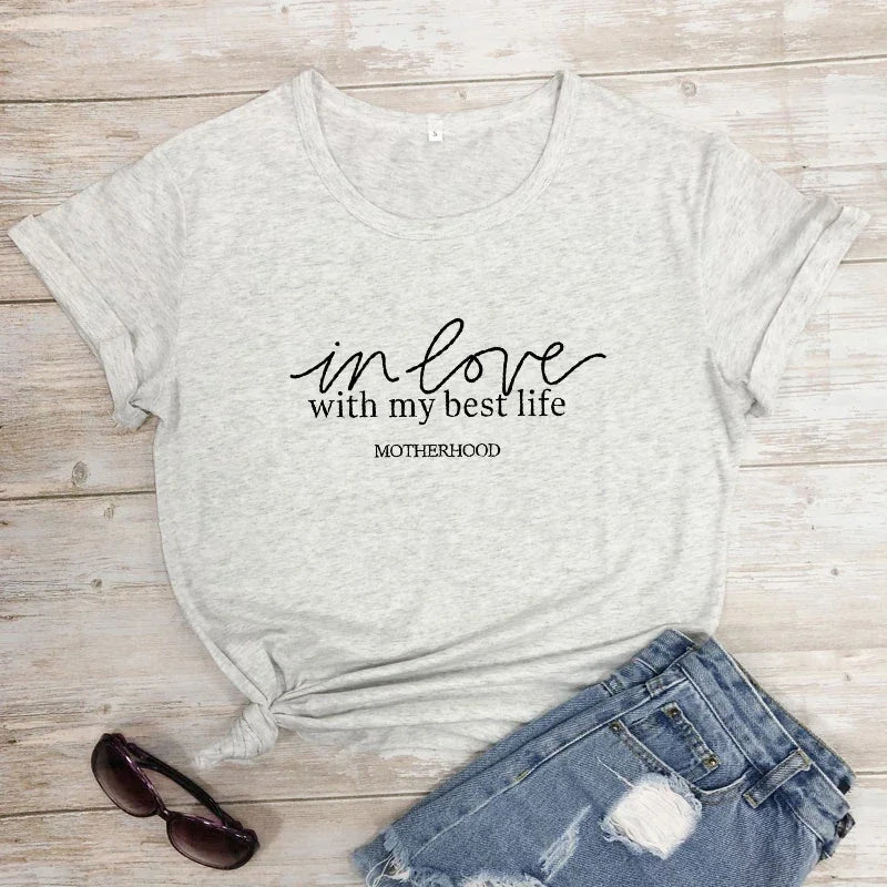 In Love With My Best Life Shirts - Inspirational Shirts | Merch Gone Viral