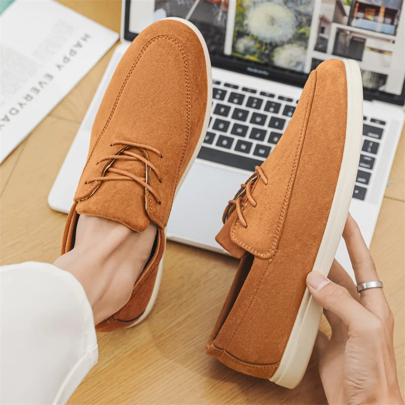 2025 Summer Loafers Men Casual Shoes Breathable Lace Up Lightweight Versatile Comfortable SUMMER CHAMPION