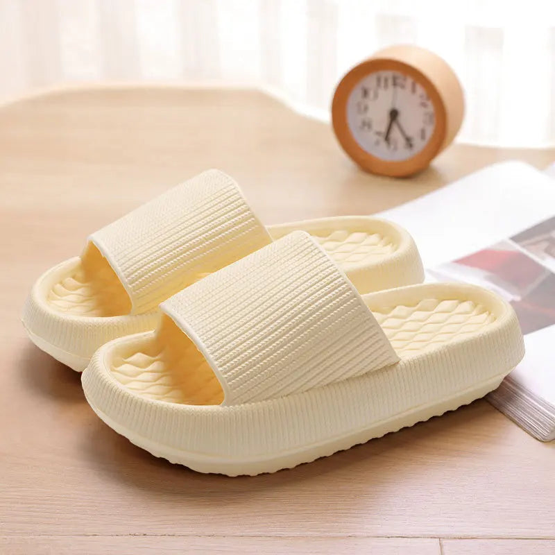 Unisex Thick Platform Cloud Slippers Soft Sole Pillow Slides Summer Beach Flip Flops Non Slip Bathroom Home CLOUD LUXURY