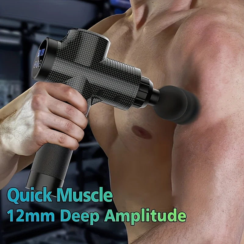 Portable Fascia Gun Vibration Massage Gun - Deep Muscle Relaxation Fitness Recovery Device