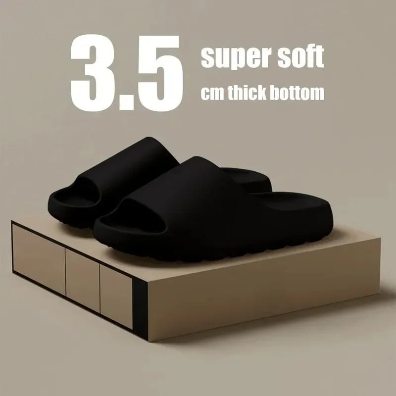 Coconut Slippers Cloud Thick-Soled Sandals Soft Bottom Beach Men Women EVA Slides COCONUT LUXURY