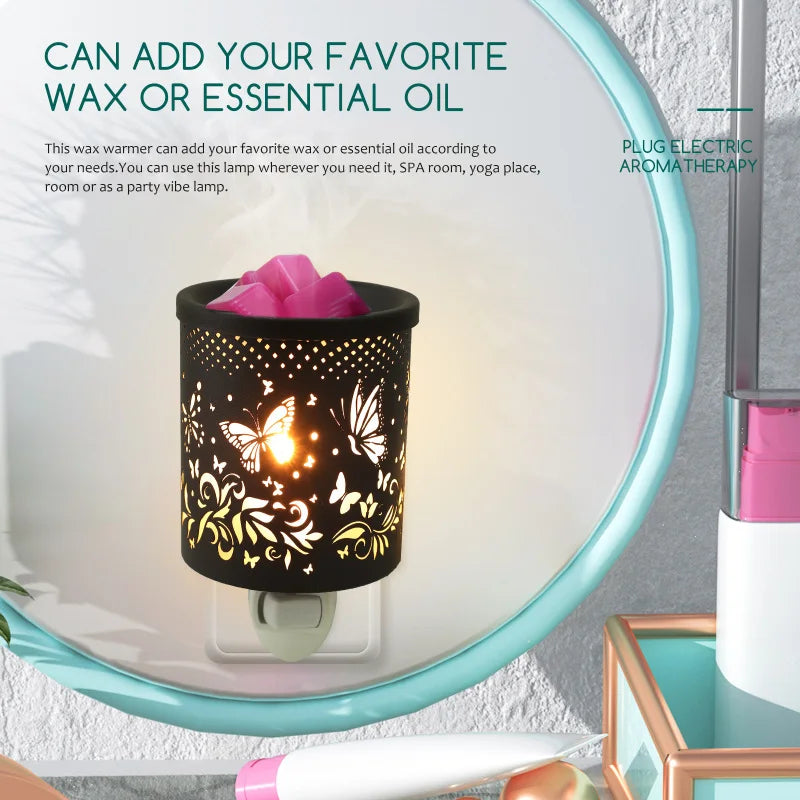 Creative Metal Plug In Wax Warmer Electric Burner Scented Oil Night Lamp Aromatherapy Furnace Bedroom Gift Incense Burner