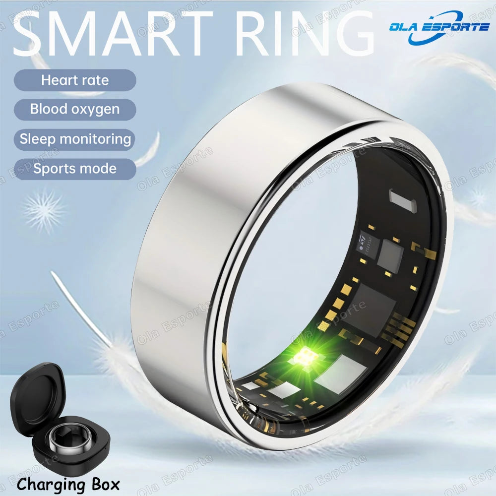 Smart ring tracking sleep heart rate and blood oxygen