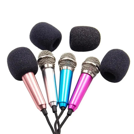 Portable Mini Microphone 3.5mm Stereo Studio Mic KTV Karaoke For Smart Phone Laptop PC Desktop Handheld Audio Microphone