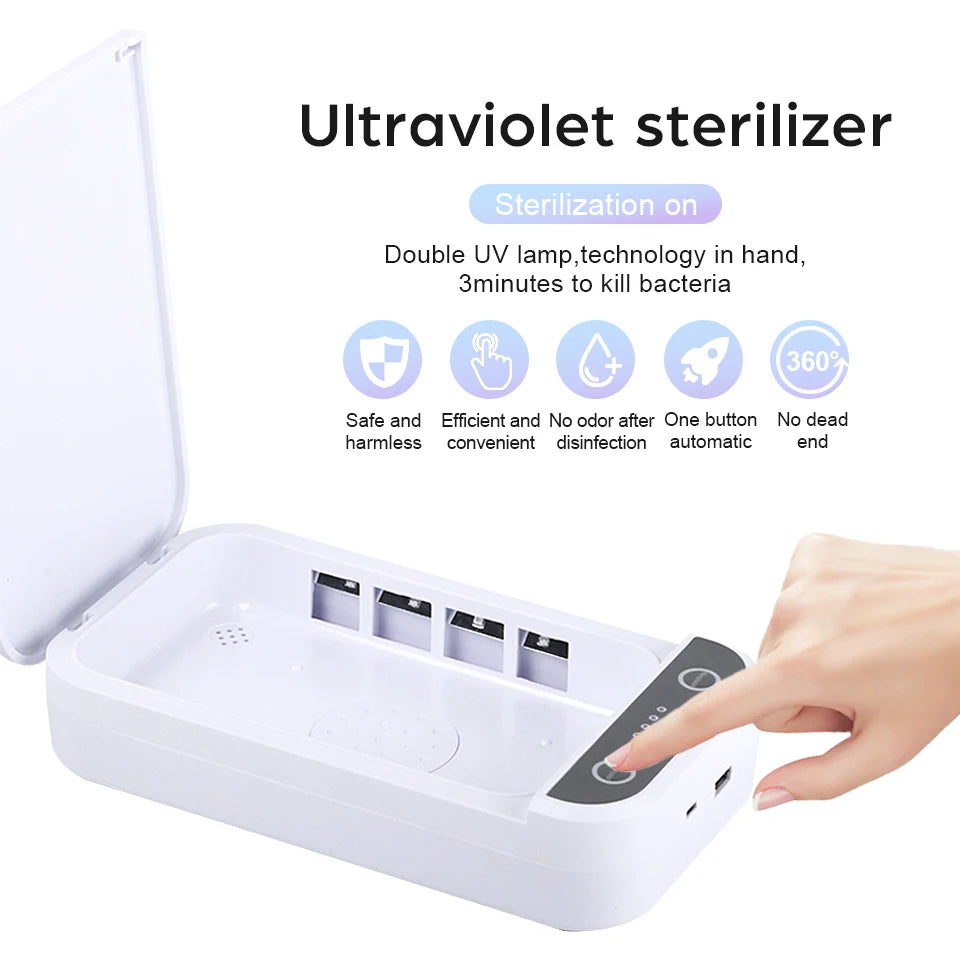 UV Light Sanitizer Box - Portable UVC Sterilizer for Phone, Baby Care & Beauty Tools