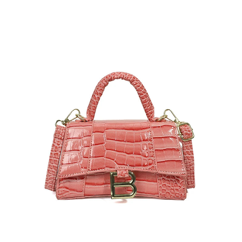 Fashionable Leather Handbag With Spacious Interior For Elegant Ladies By Famous Designer, Luxury Brand