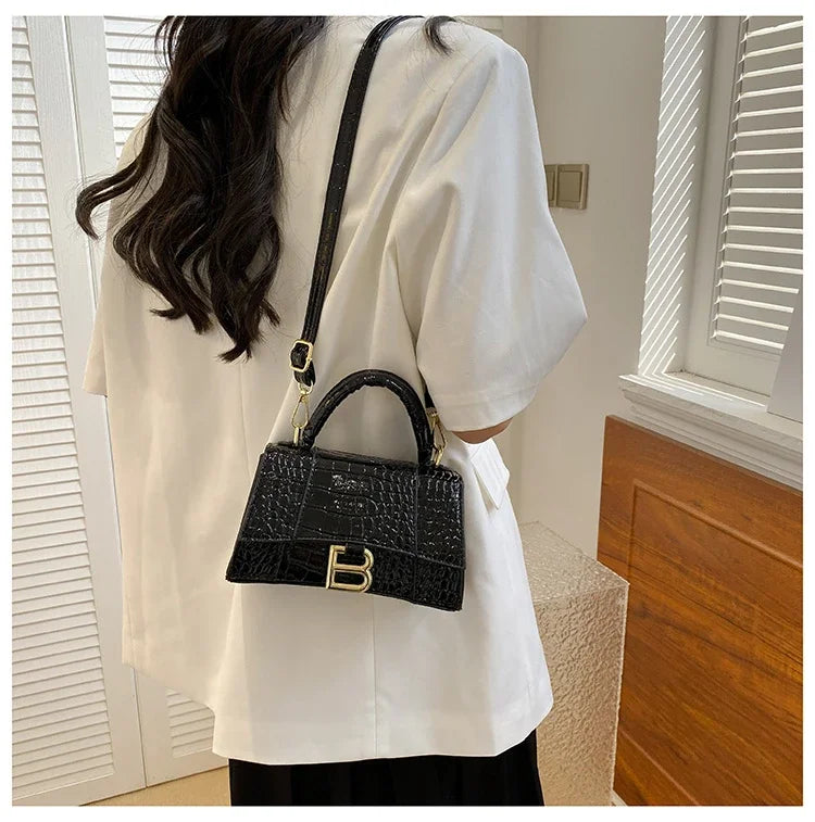 Fashionable Leather Handbag With Spacious Interior For Elegant Ladies By Famous Designer, Luxury Brand