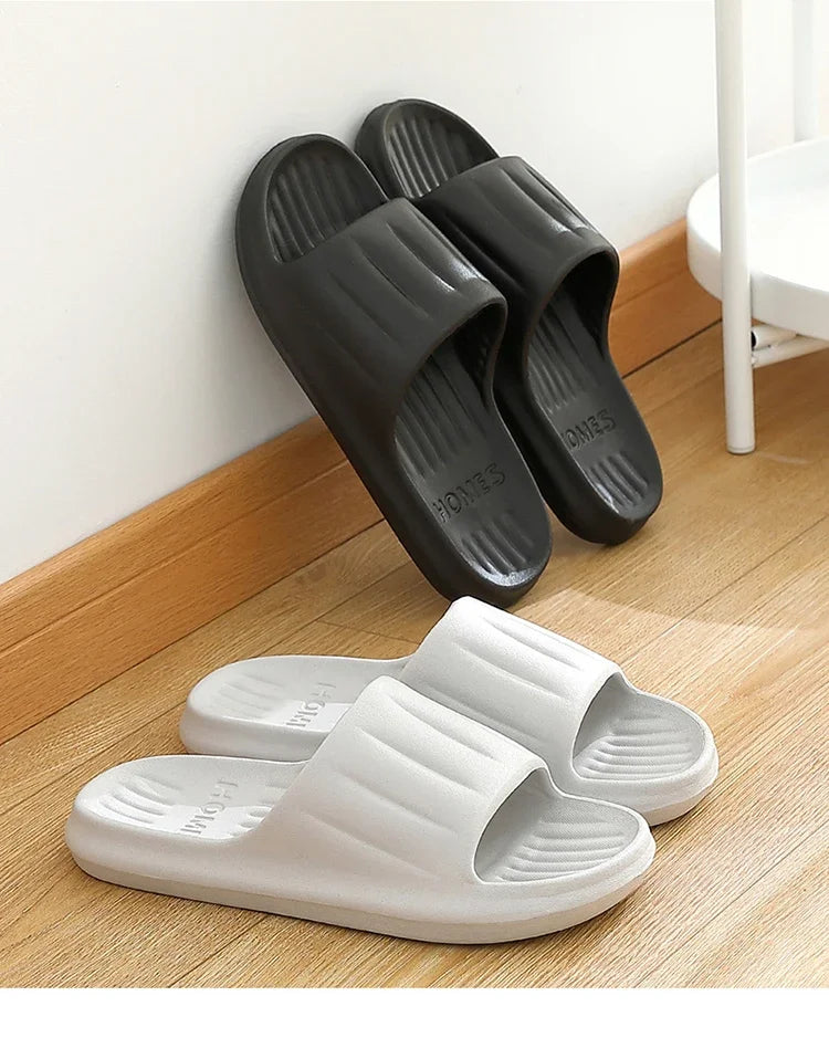 New Home Cloud Slippers Women Men Sandals Soft EVA Slides Beach Flip Flops Couples Bathroom Non-Slip CLOUD COMFORT