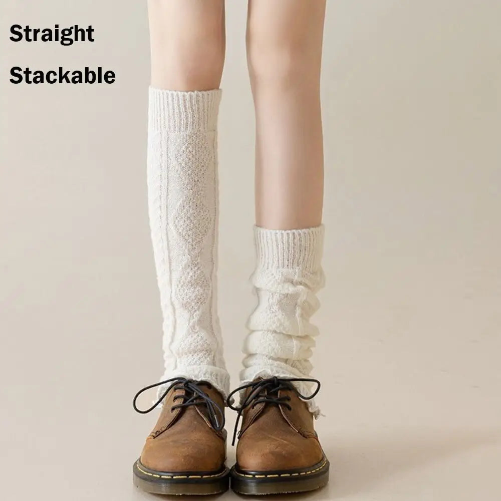 New Knitting Leg Warmers Cute Sweet Warm Foot Cover Boot Warmers Autumn Winter