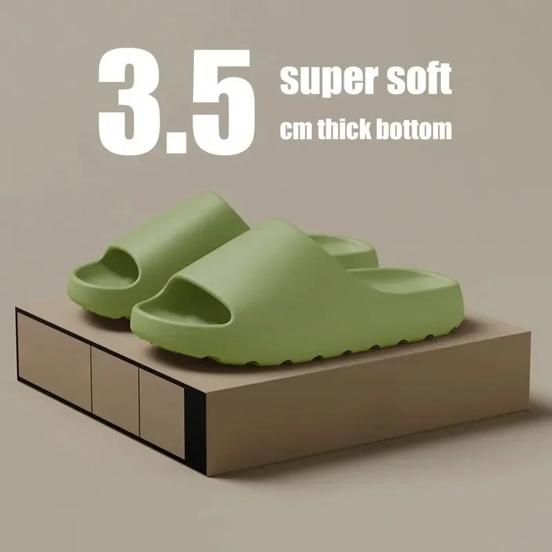 Coconut Slippers Cloud Thick-Soled Sandals Soft Bottom Beach Men Women EVA Slides COCONUT LUXURY