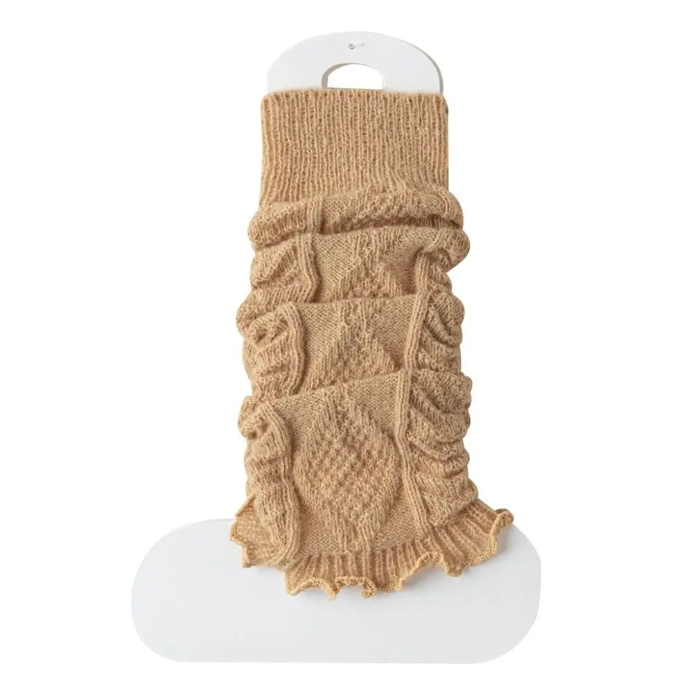 New Knitting Leg Warmers Cute Sweet Warm Foot Cover Boot Warmers Autumn Winter